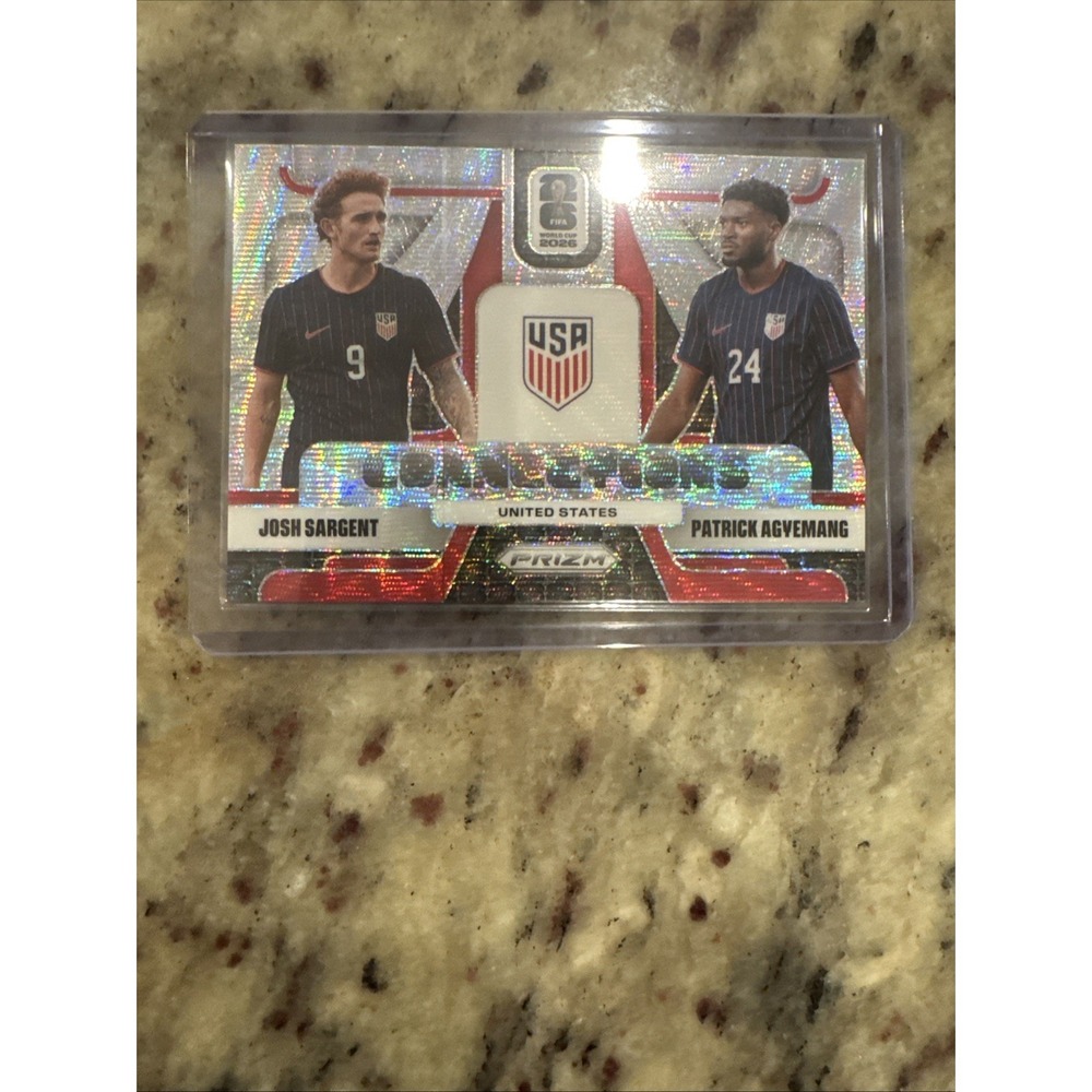 Panini Prizm FIFA Silver Wave USA Sargent Agyemang Insert Soccer Card